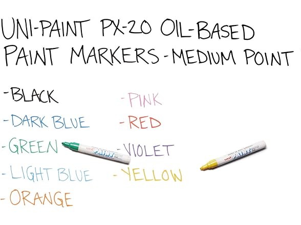 Sanford Uni-Ball Uni-Paint Oil-Base Medium Line Markers