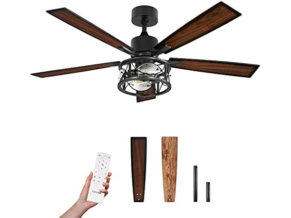 Consciot Ceiling Fan With Lights, 52 Inc