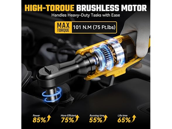 XGOBHC DW 3/8" Cordless Ratchet