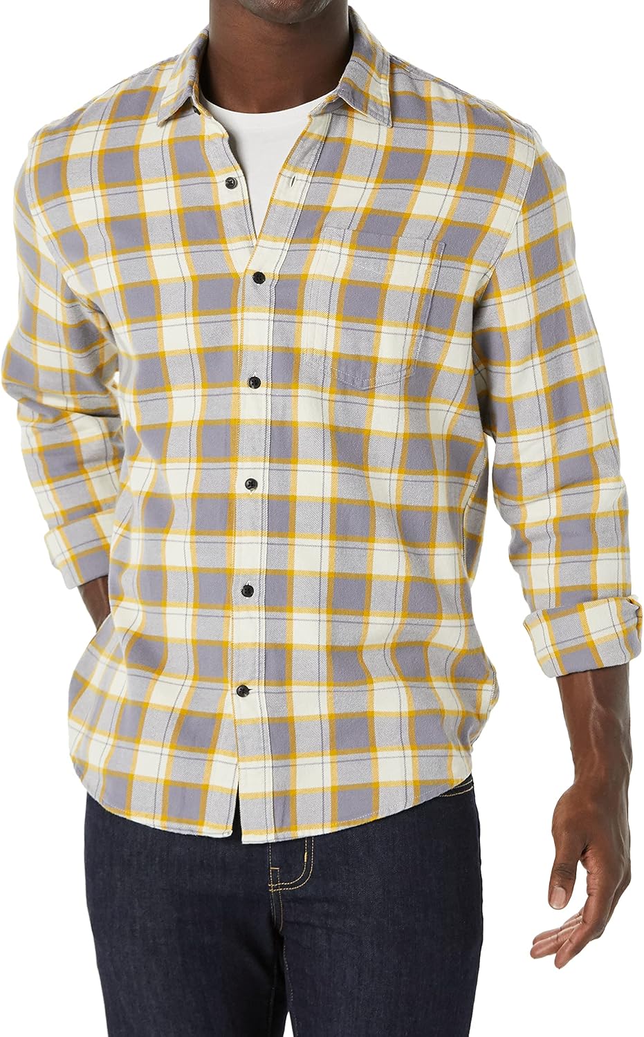 Amazon Essentials Men Long-sleeve Flannel Shirt - Gallery 32