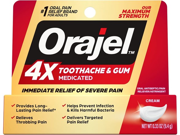 Orajel 4X for Toothache & Gum Pain