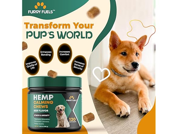 FURRY FUELS Calming Chews for Dogs