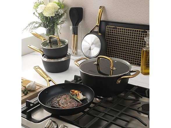 Oster Platinum Abbottsford 16 Piece Aluminum Pots and Pans 