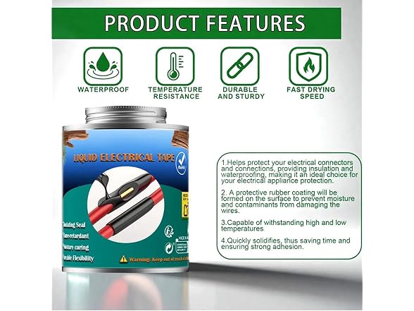 Genrico CON-96 (2 Pack) Liquid Electrical Tape