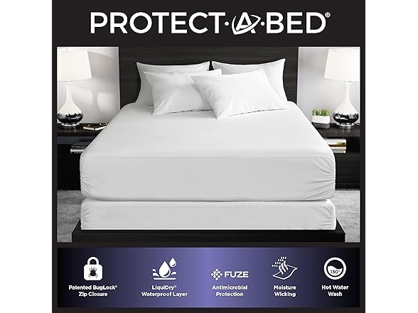 Protect-A-Bed Essential Zippered Boxspring Case, King