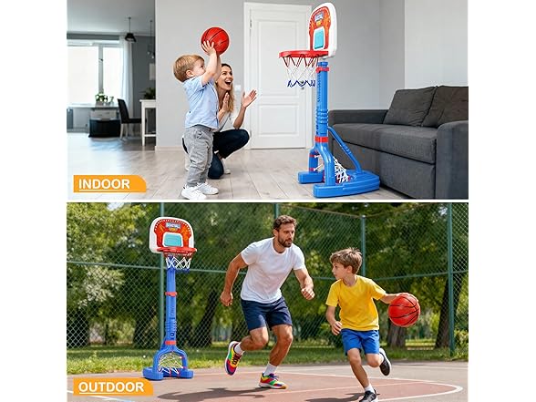 FLMAQE W0355 Toddler Basketball Hoop