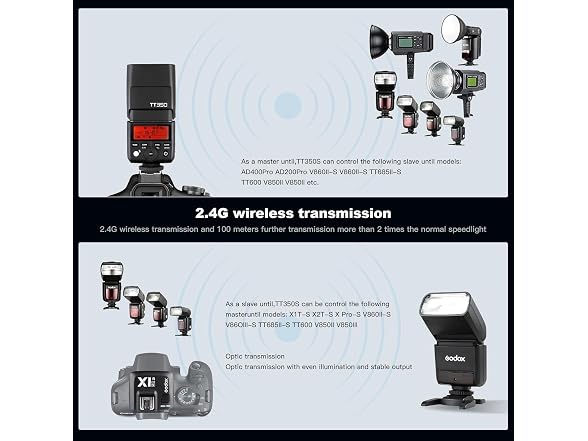 Godox TT350S 2.4G TTL Speedlite Flash