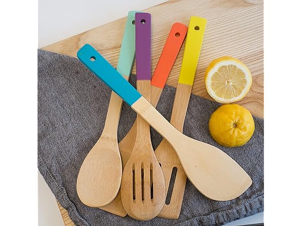 Now Designs Bamboo Utensils, Set of 5