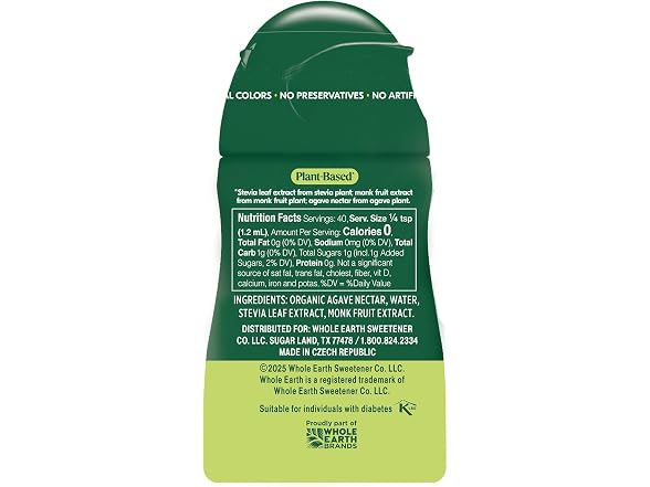 Whole Earth | Stevia & Monk Fruit Liquid