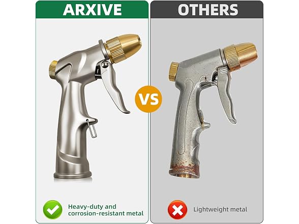 ARXIVE Heavy Duty Garden Hose Nozzle