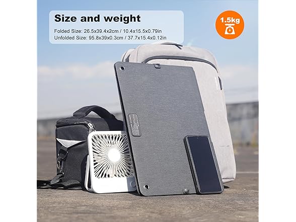 55W Portable Foldable Solar Panel