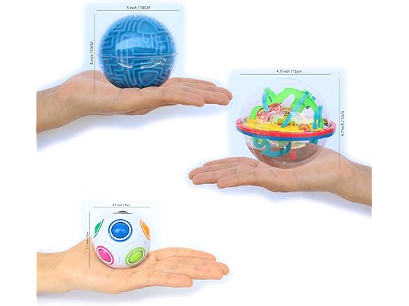 SOBIVA 3D Maze Puzzle Ball Game - Magic Rainbow