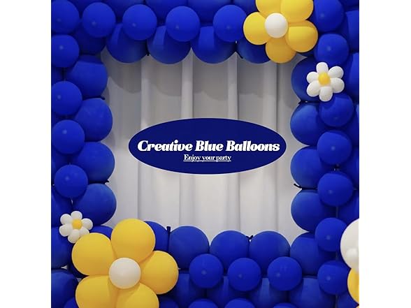 200 Pieces Blue UV Neon Balloons