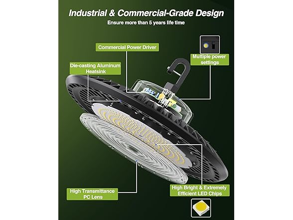150W UFO LED High Bay Light 5000K