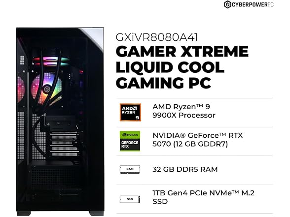 CyberPowerPC (R9 9900X, RTX 5070 12GB)