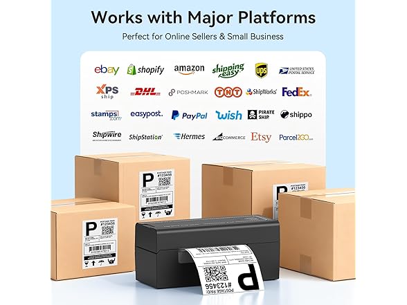 Hoorola Bluetooth Thermal Shipping Label Printer