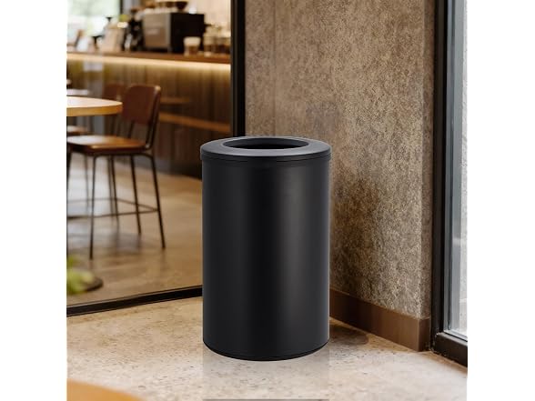 OUTLANE 10.6 Gal/40L Round Kitchen Trash Can Black
