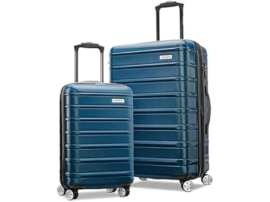 $99.99, Was $194.51, 48% Off! Samsonite Omni 2 Hardside Luggage 2-Piece Set Blue dealfomo
