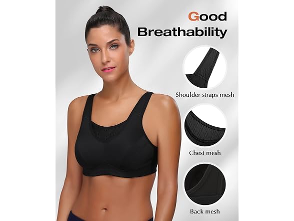 Wingslove Women (34DDD) High Impact Sports Bra
