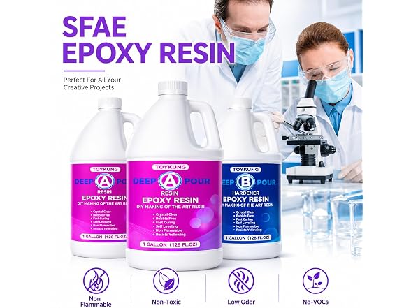Deep Pour Epoxy Resin, 1.5 Gallon 2 to