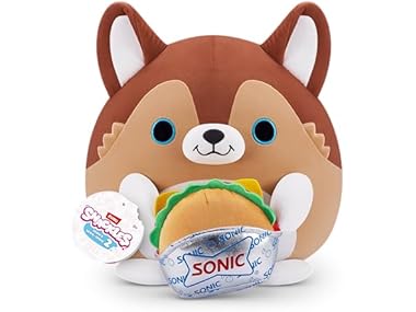$6.24, Was $12.99, 51% Off! Snackles Series 2 Puppy & Sonic Burger 8" Plush dealfomo