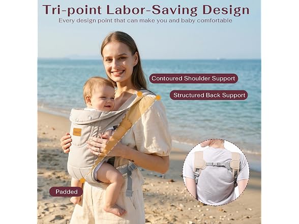 Shiaon Baby Carrier 8-30lbs