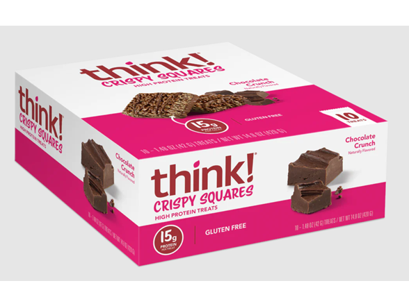 Think! Chocolate Crunch Crispy Squares 10 Count, 1.48 OZ