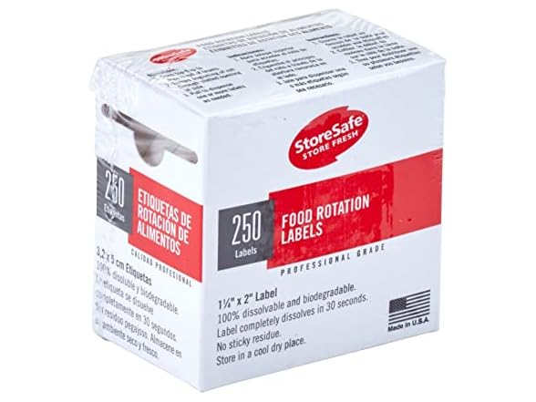 Cambro 1252SLB250 Dissolvable Label - Food Rotation