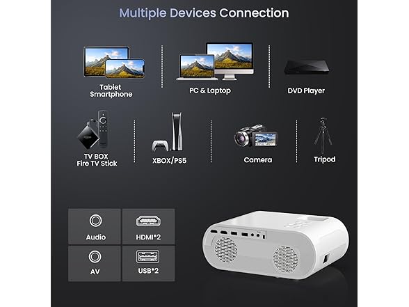 1080P Full HD Bluetooth Projector