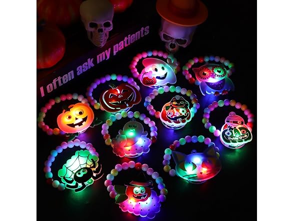 CCINEE 10pcs Halloween Led Bracelets