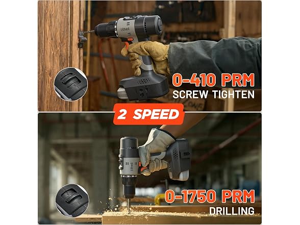 Litheli 20V Cordless Drill Driver Set