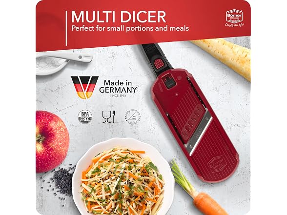 Borner by Reston Lloyd Muli Dicer/Julienne Hand Held Vegetable Slicer