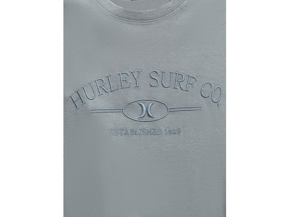 Hurley Surf Co Men's Graphic Tee Blue Grey - Gallery 6
