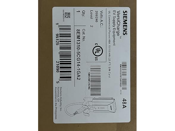 SIEMENS VersiCharge Commercial 48Amp EV