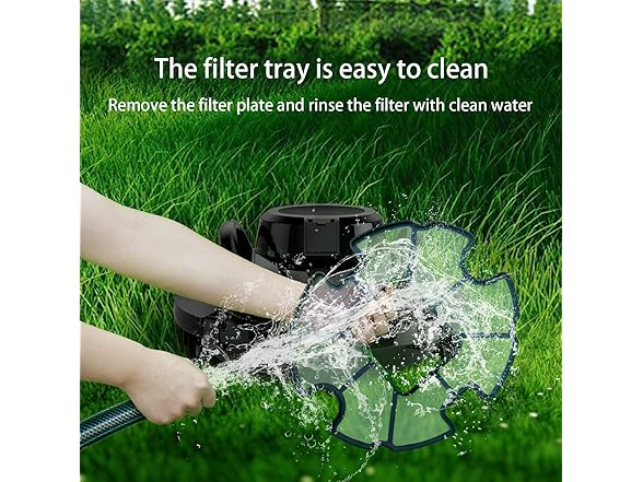 Alescu BLACK-JQR Cordless Robotic Pool Vacuum Black