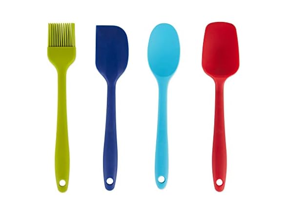 RSVP International Ela Collection Silicone Spatula Set