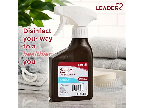 LEADER Hydrogen Peroxide Spray Bottle 3% Solution