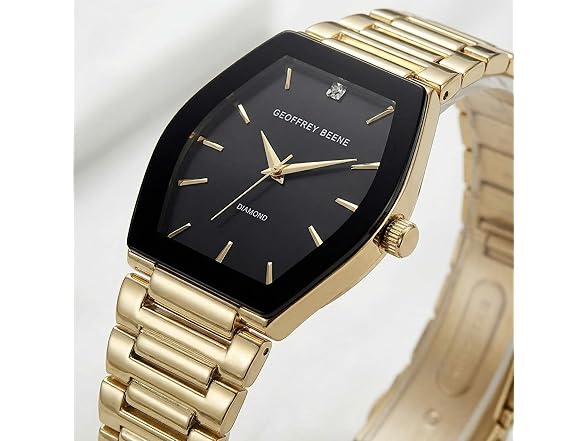 Geoffrey Beene Mens Watch Diamond Accent