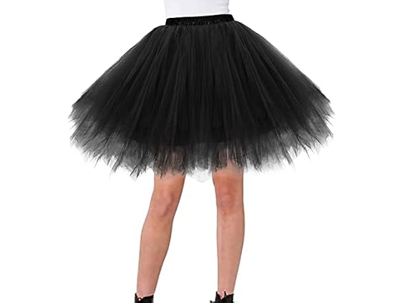 Gardenwed Women's Black Tutu Skirt