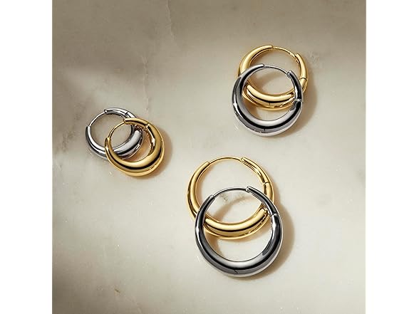 Amazon Essentials 20mm Sterling Silver 20mm Hoop