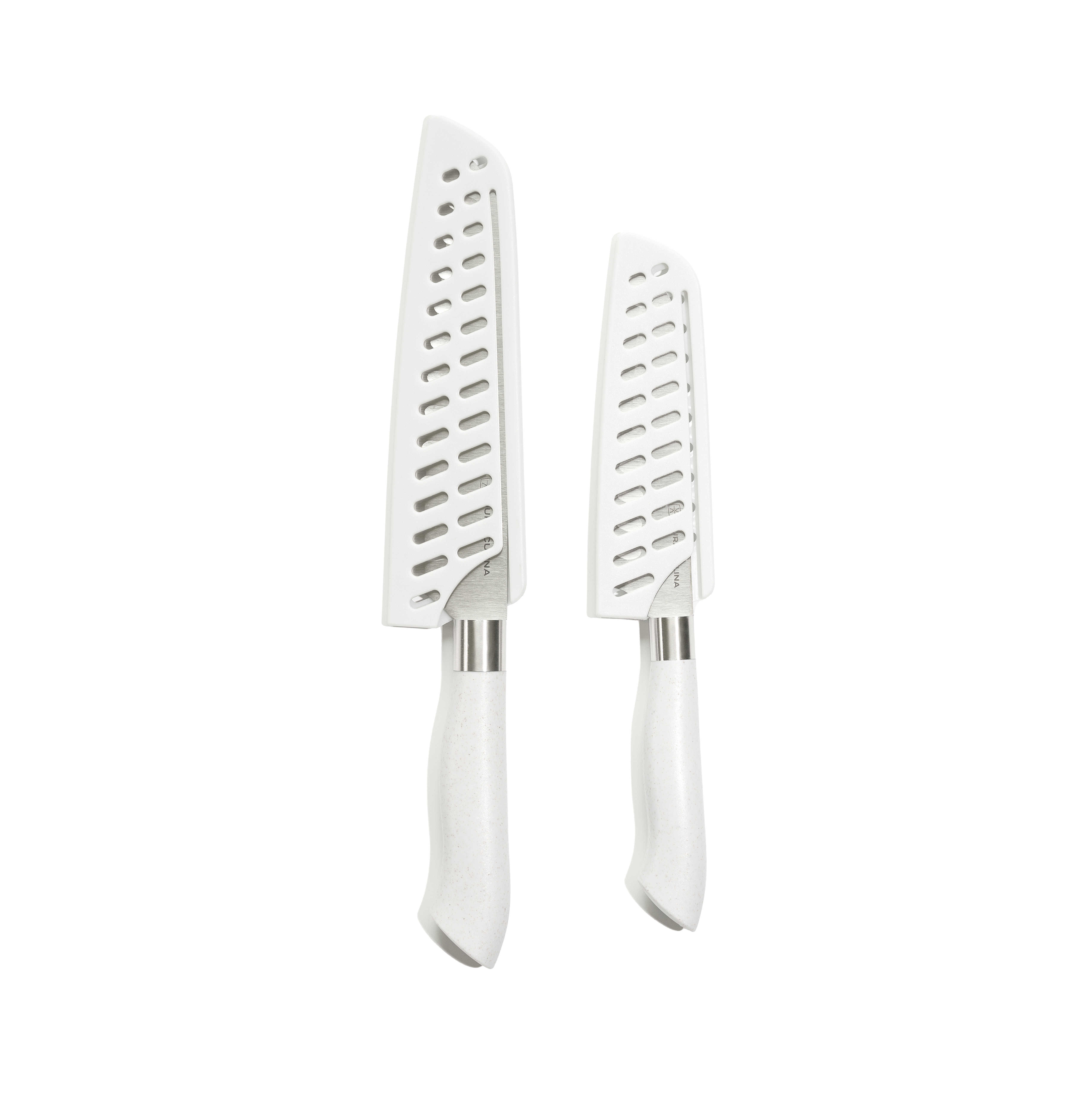 Eco-Friendly 2pc Santoku Knife Set w/ Sheaths - Gallery 9