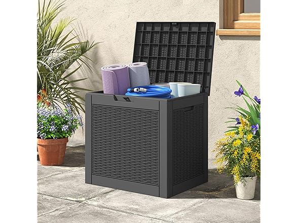 LHBGO 31 Gallon Deck Box Black