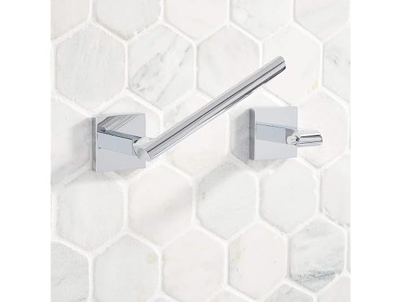 Signature Hardware Hibiscus Single Post Toilet Paper Holder