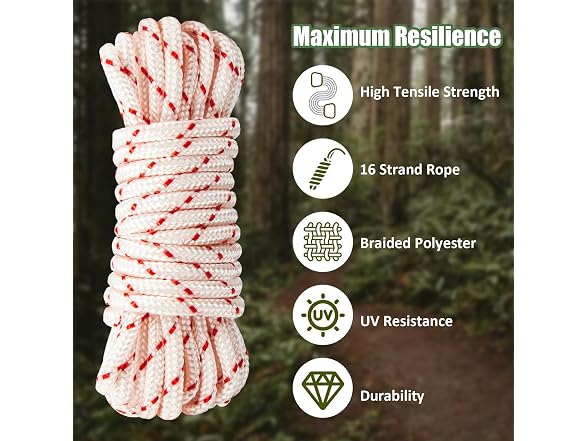 URANNBRIKS GAR-106 (3 Pack) 10ft Lawn Mower Pull Cord