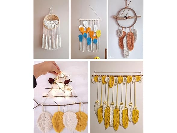 HAPYLY Macrame Cord Light Pink