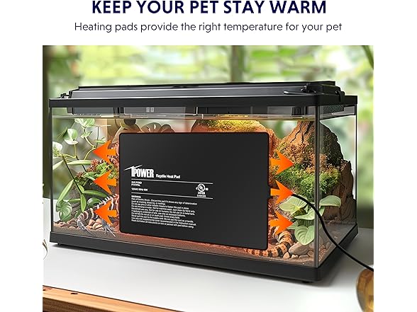 iPower Reptile Heat Pad 8 by12 Inch
