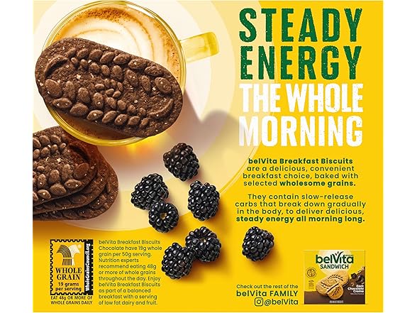 30PK belVita Breakfast Bars Biscuits, Chocolate