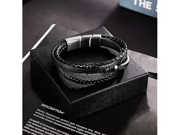 Adjustable Leather Bracelet for Men