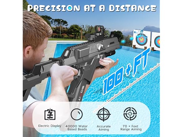 SOFITEN Electric Gel Ball Blaster High Speed 200+FPS Automatic Blaster 