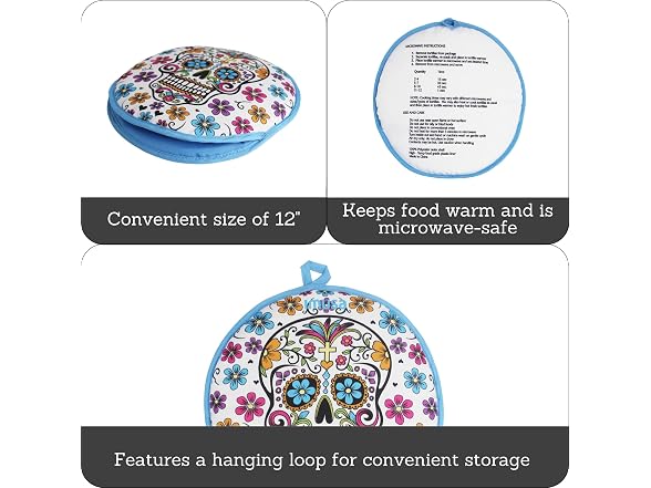 IMUSA 12" Insulated Microwaveable Cloth Tortilla Warmer 